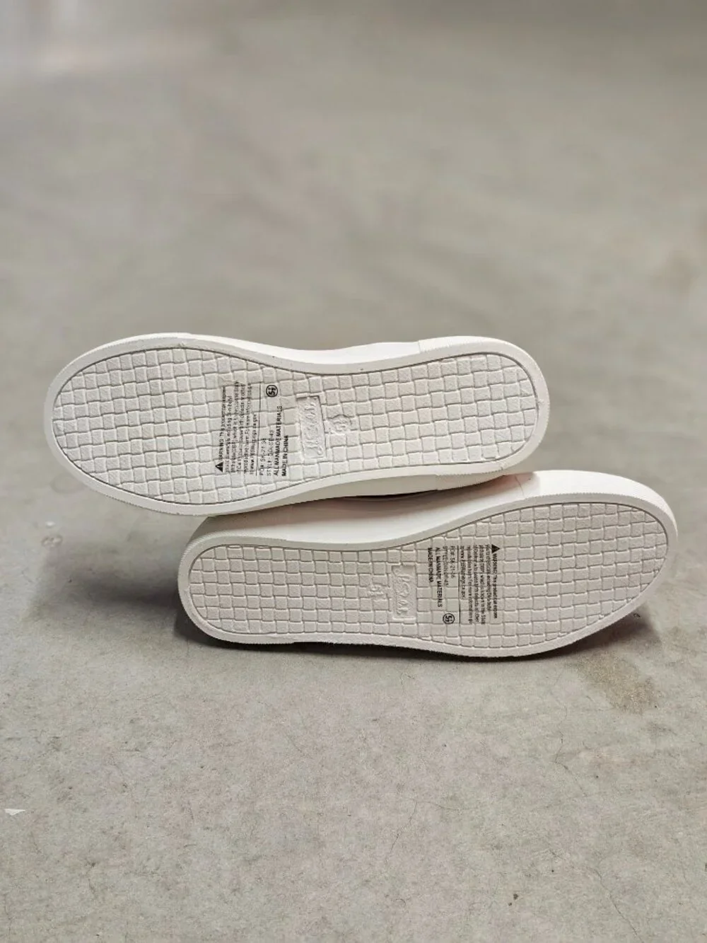 Blush Nubuck Slip-On Platform Sneakers With Elastic Side Panels & White Soles Fo - Picture 7 of 14